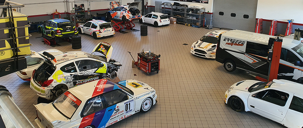 Erreffe Rally Team - Il garage